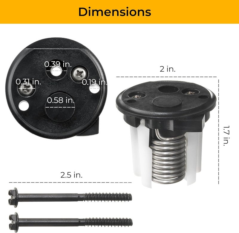 Halotronics 385310683 Compatible Replacement for Dometic Toilet Spring Cartridge Kit with Black End Cap, for EcoVac, 5000-series (Except 5006), Traveler 110 and 210 Series RV Toilets - Image 5
